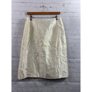 Isabella Skirt Womens Size 12 Ivory Career Wear Casual Short